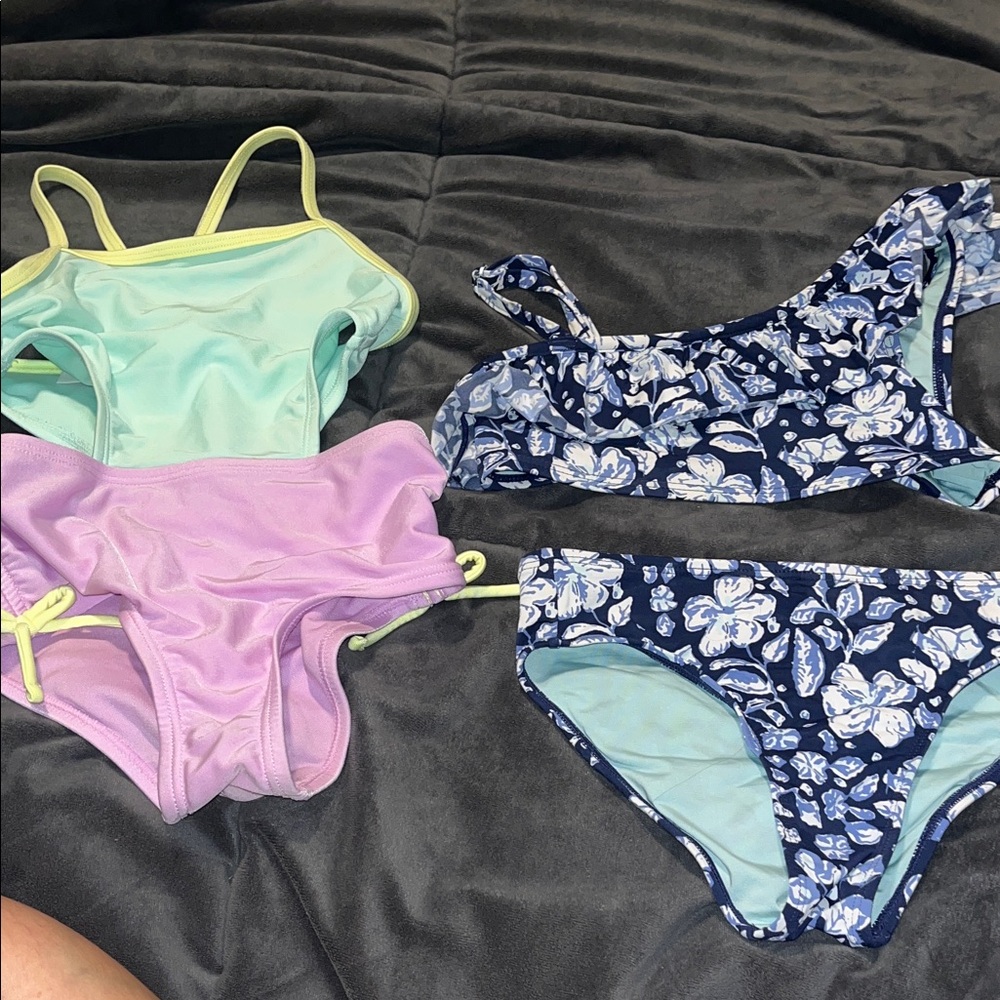 Vineyard Vines Kids Swim Set - Blue, Purple, Mint